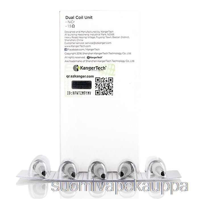Vape Netistä Kanger Dual Unit Vaihtokelat 1.5ohm Kelat